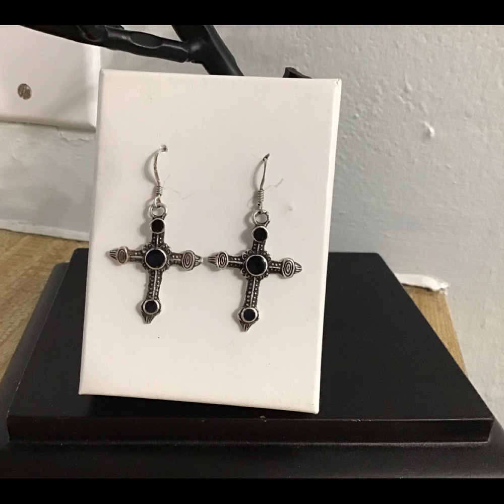 Cross earrings